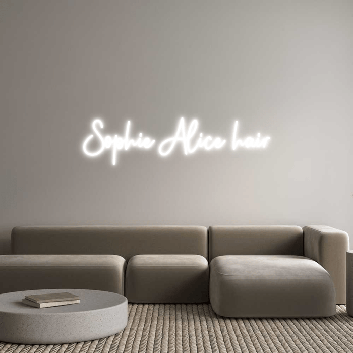 Custom Neon: Sophie Alice ... - Neon Filter