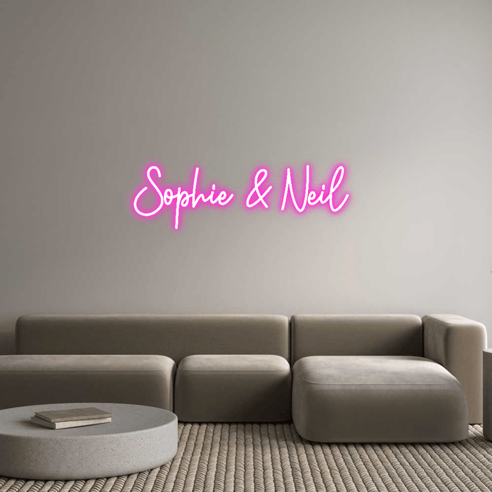 Custom Neon: Sophie & Neil - Neon Filter