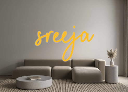 Custom Neon: sreeja - Neon Filter