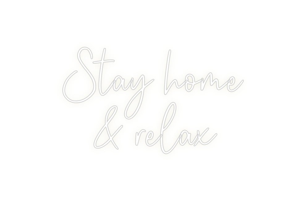 Custom Neon: Stay home & ... - Neon Filter