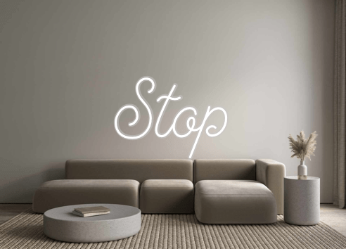 Custom Neon: Stop - Neon Filter