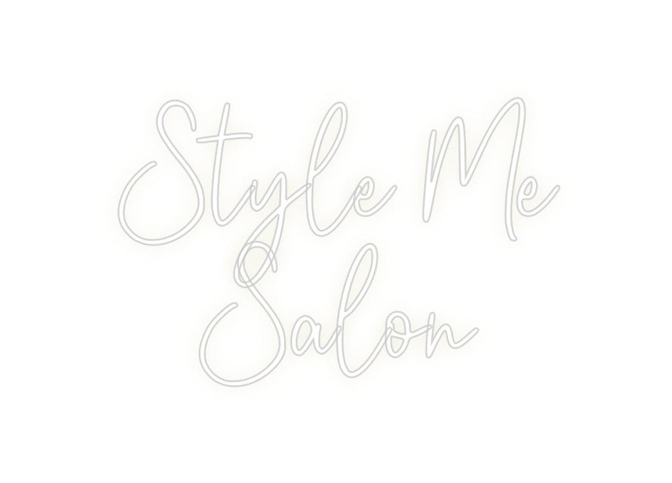 Custom Neon: Style Me Salon - Neon Filter