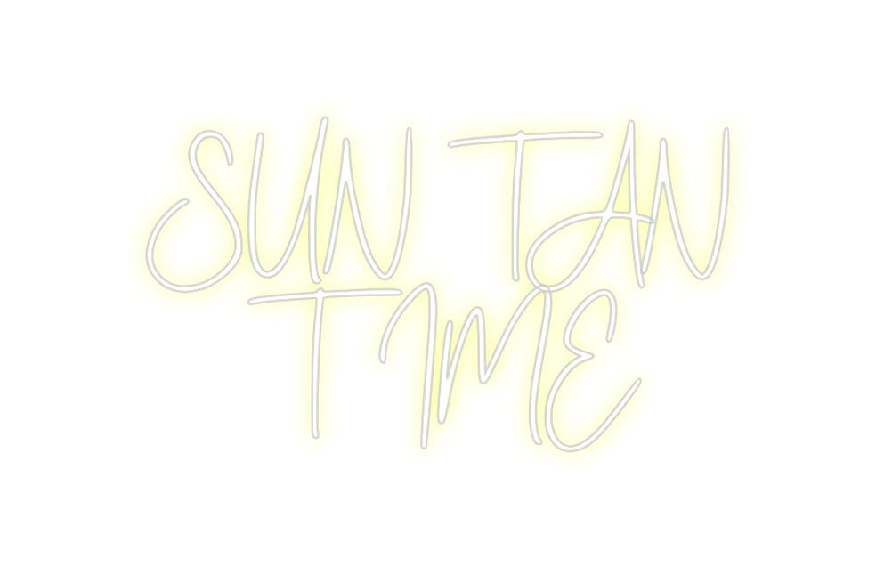 Custom Neon: SUN TAN TIME - Neon Filter