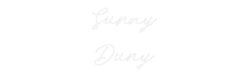 Custom Neon: Sunny Duny - Neon Filter