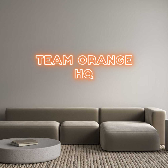 Custom Neon: TEAM ORANGE HQ - Neon Filter