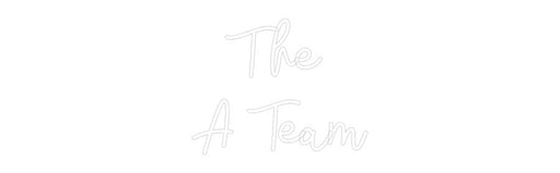 Custom Neon: The A Team - Neon Filter