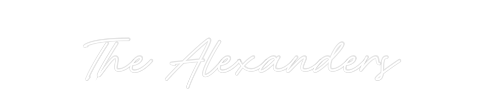 Custom Neon: The Alexanders - Neon Filter