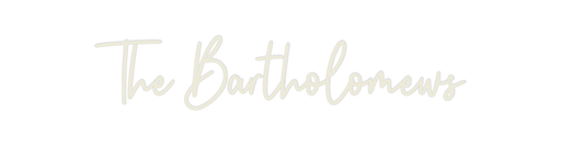 Custom Neon: The Bartholom... - Neon Filter