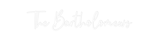 Custom Neon: The Bartholom... - Neon Filter