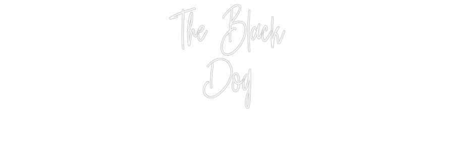 Custom Neon: The Black Dog - Neon Filter