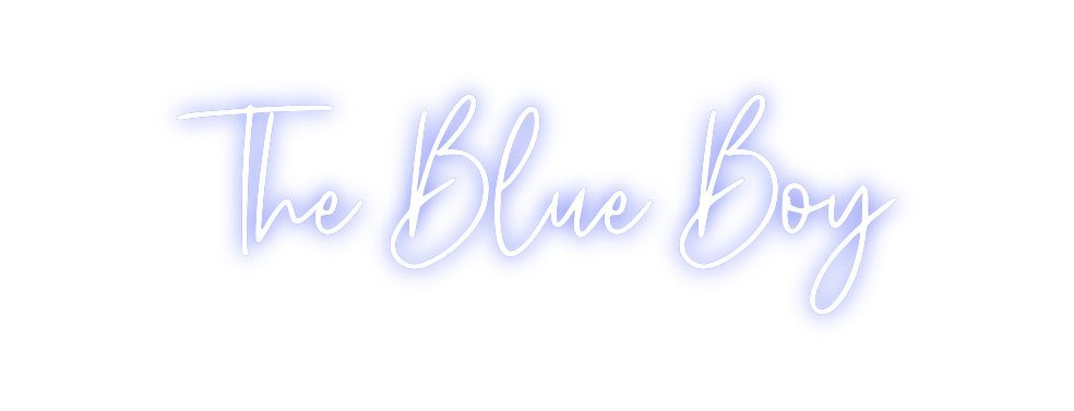 Custom Neon: The Blue Boy - Neon Filter