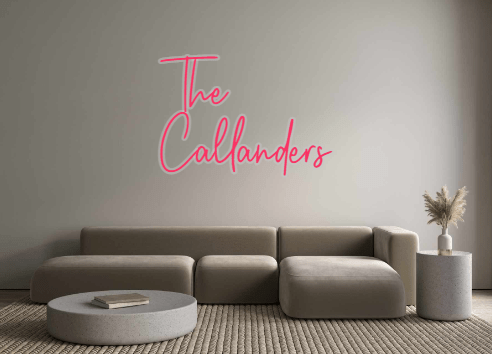 Custom Neon: The Callanders - Neon Filter