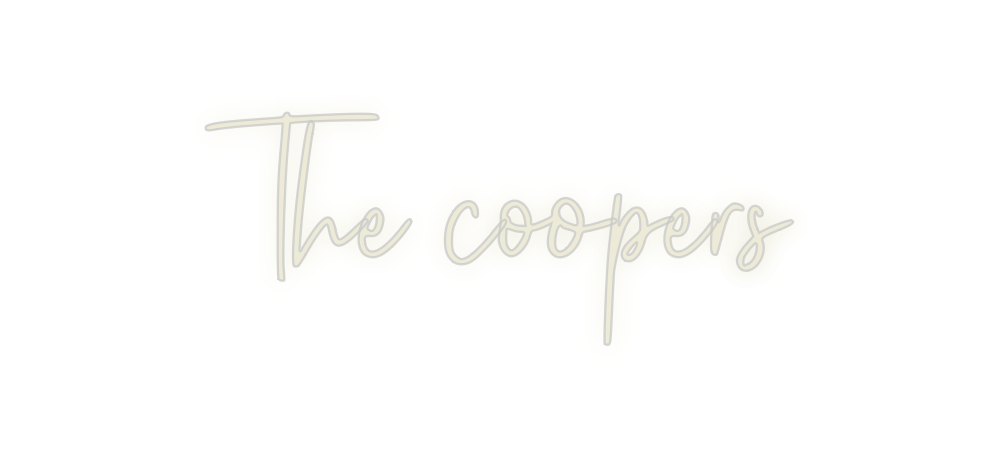 Custom Neon: The coopers - Neon Filter