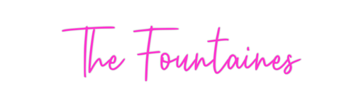 Custom Neon: The Fountaines - Neon Filter