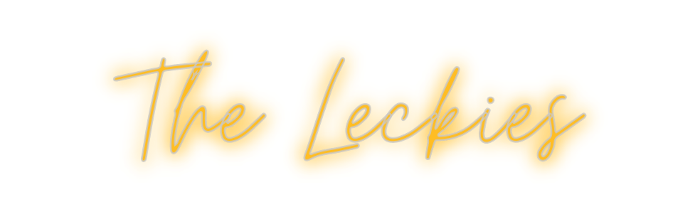 Custom Neon: The Leckies - Neon Filter