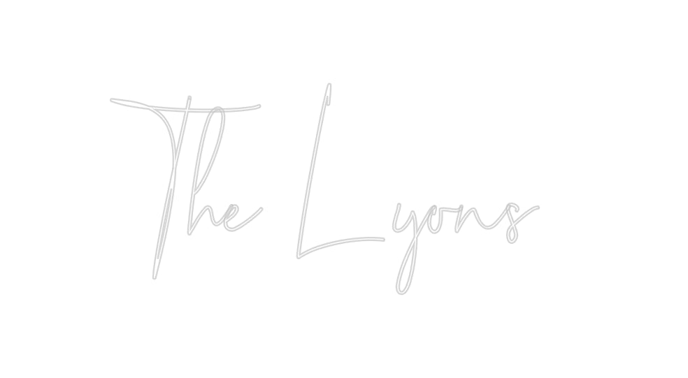 Custom Neon: The Lyons - Neon Filter