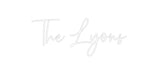 Custom Neon: The Lyons - Neon Filter