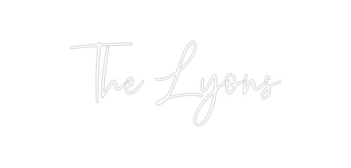 Custom Neon: The Lyons - Neon Filter