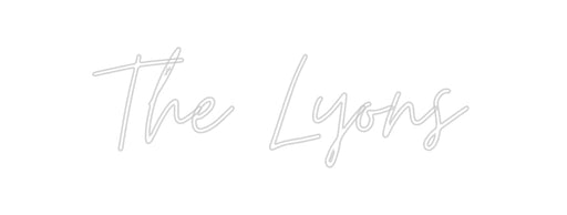 Custom Neon: The Lyons - Neon Filter