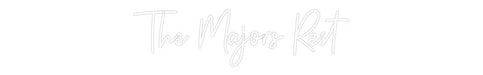 Custom Neon: The Majors Rest - Neon Filter