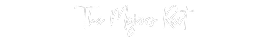 Custom Neon: The Majors Rest - Neon Filter