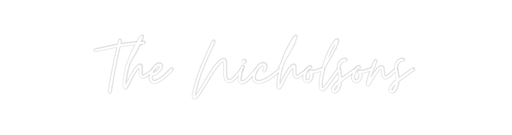 Custom Neon: The Nicholsons - Neon Filter