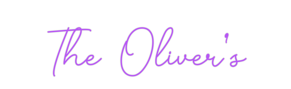 Custom Neon: The Oliver’s - Neon Filter