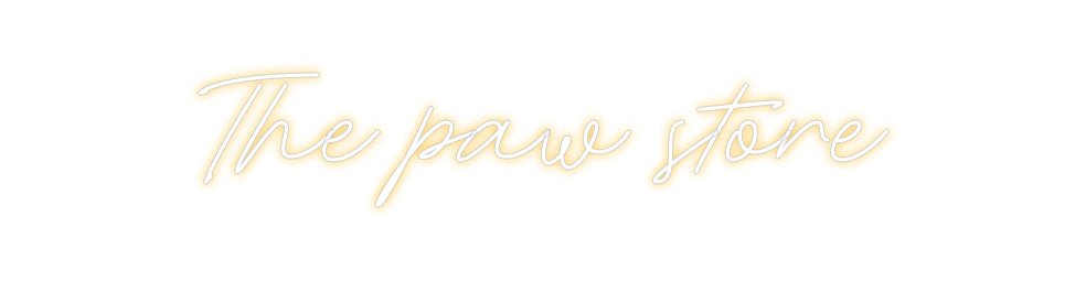Custom Neon: The paw store - Neon Filter