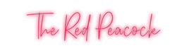 Custom Neon: The Red Peacock - Neon Filter