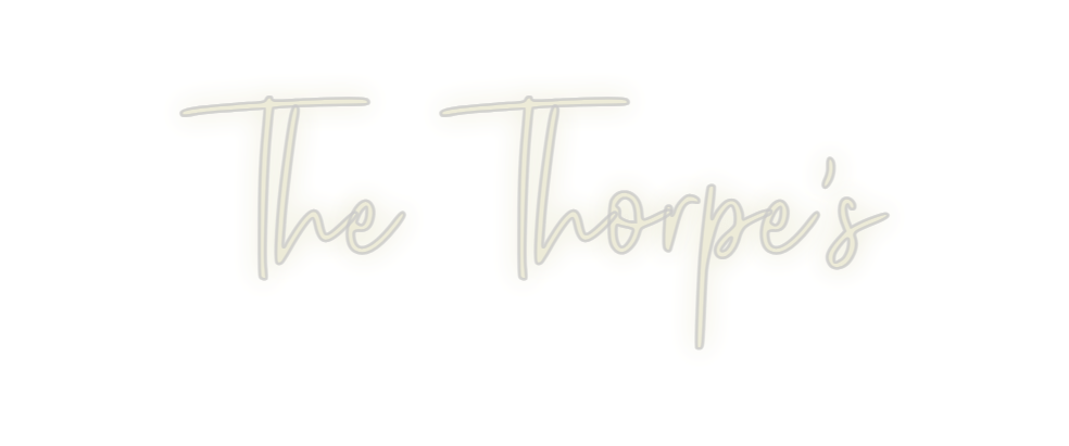 Custom Neon: The Thorpe's - Neon Filter