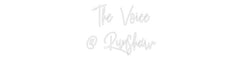 Custom Neon: The Voice @ ... - Neon Filter