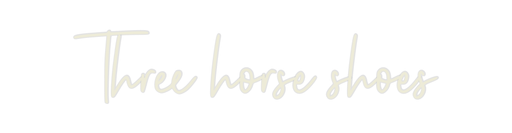 Custom Neon: Three horse s... - Neon Filter