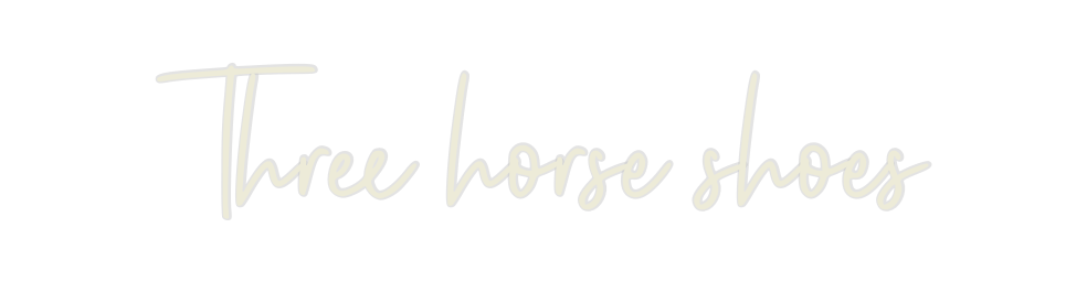 Custom Neon: Three horse s... - Neon Filter