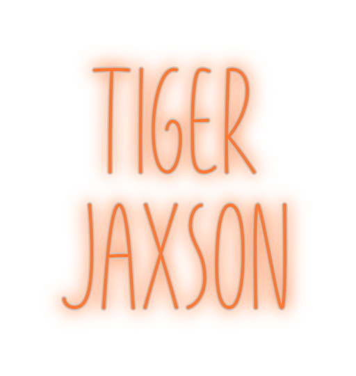 Custom Neon: Tiger Jaxson - Neon Filter