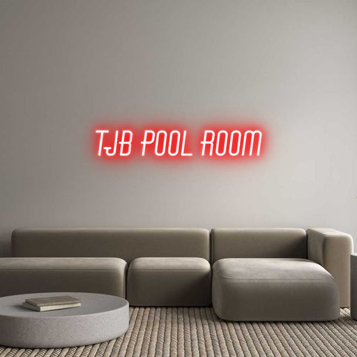 Custom Neon: TJB Pool Room - Neon Filter