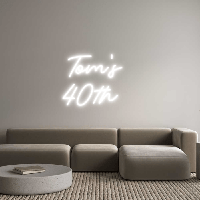 Custom Neon: Tom's 40th - Neon Filter