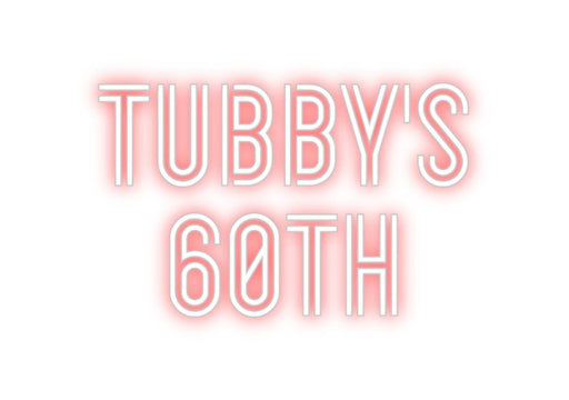 Custom Neon: TUBBY's 60th - Neon Filter