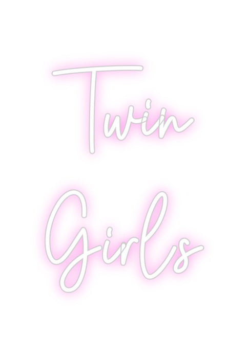 Custom Neon: Twin Girls - Neon Filter