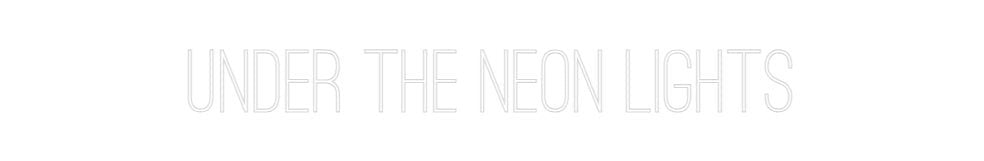 Custom Neon: Under the neo... - Neon Filter