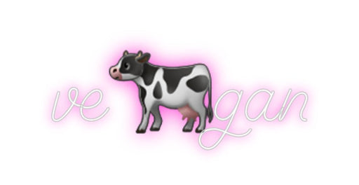 Custom Neon: ve🐄gan - Neon Filter