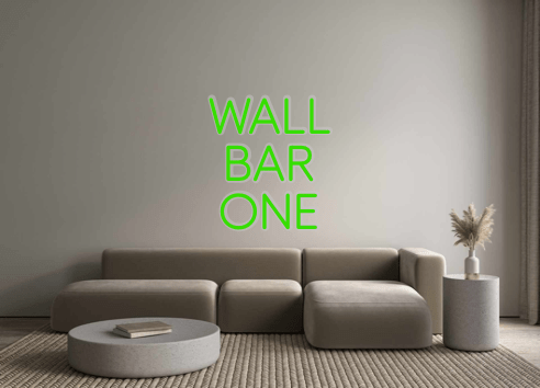 Custom Neon: WALL BAR ONE - Neon Filter