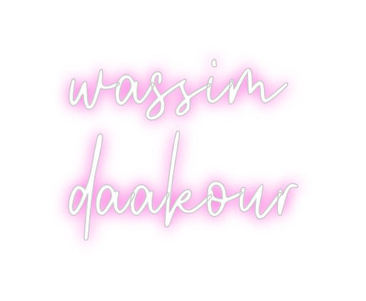 Custom Neon: wassim daakour - Neon Filter