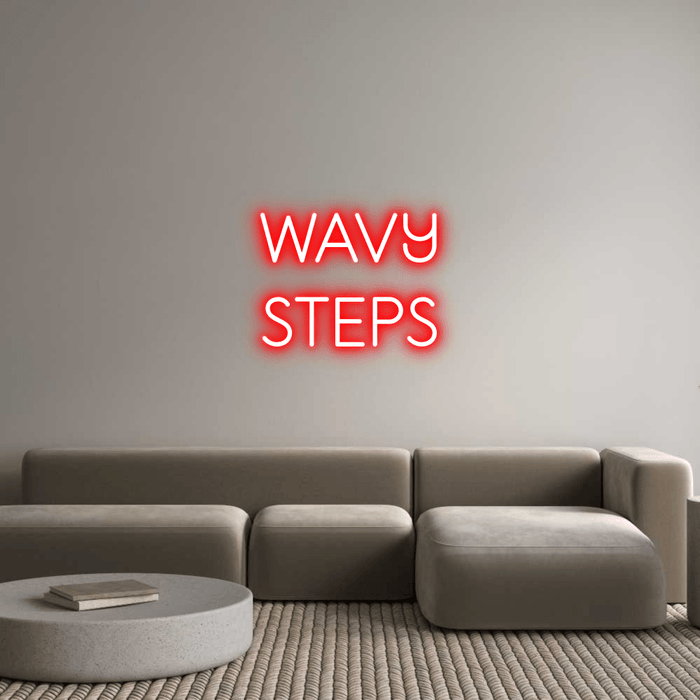 Custom Neon: WAVY STEPS - Neon Filter