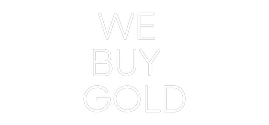 Custom Neon: WE BUY GOLD - Neon Filter