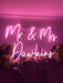 Custom Neon Wedding Signs - Create Your Own LED Wedding Sign - Neon Filter