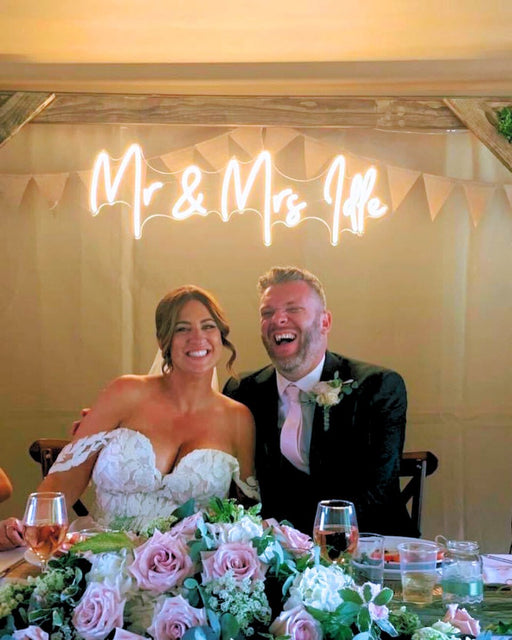 Custom Neon Wedding Signs - Create Your Own LED Wedding Sign - Neon Filter