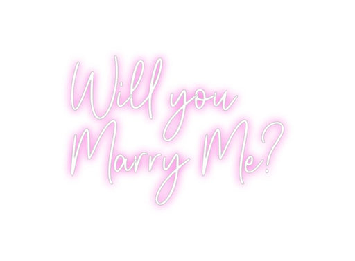 Custom Neon: Will you Ma... - Neon Filter