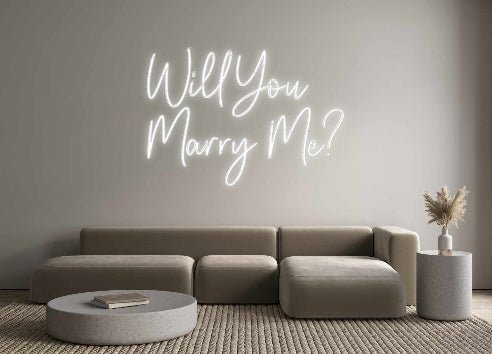 Custom Neon: Will You Mar... - Neon Filter