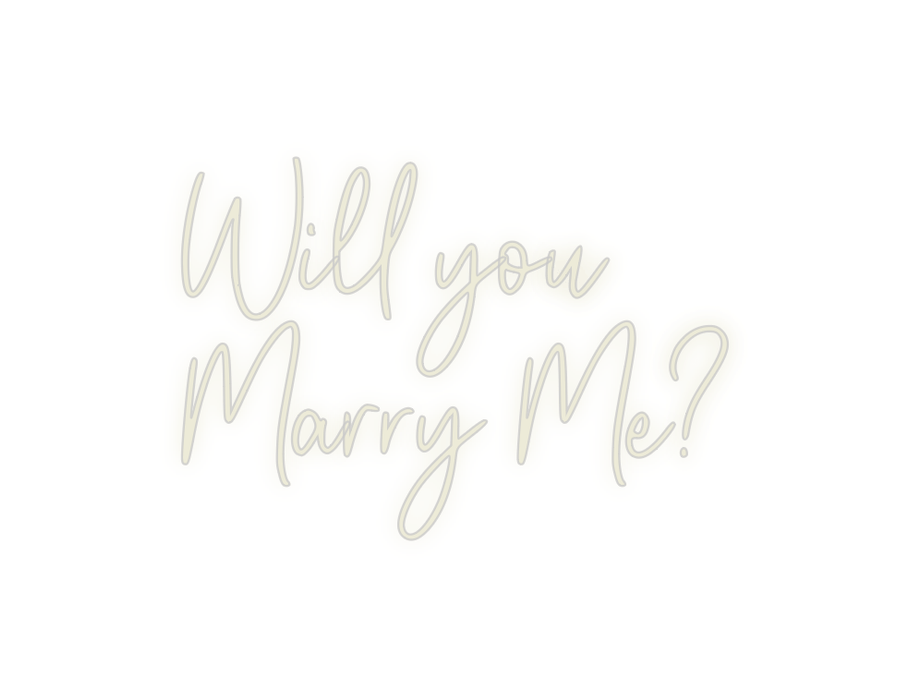 Custom Neon: Will you Marr... - Neon Filter