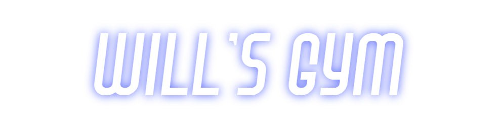Custom Neon: Will's Gym - Neon Filter